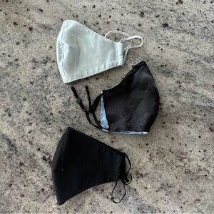 3 for $20 ✨ Bundle of Fabric Reusable Face-masks - Satin & Organic Cotton